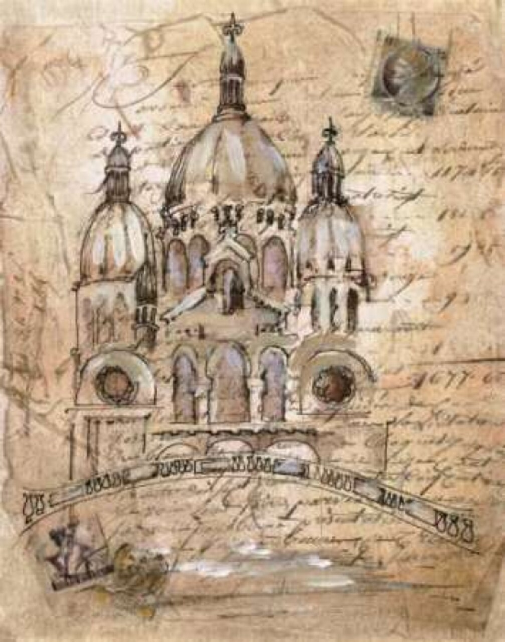 Sacre-Coeur Poster Print by Liz Jardine - Item # VARPDXJLP515